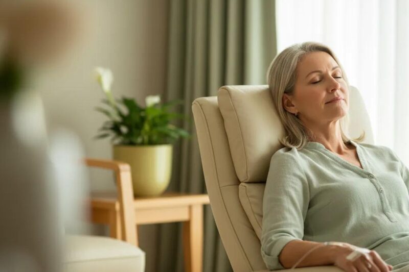 Painless IV therapy in Birmingham Michigan performed in a calm clinical setting